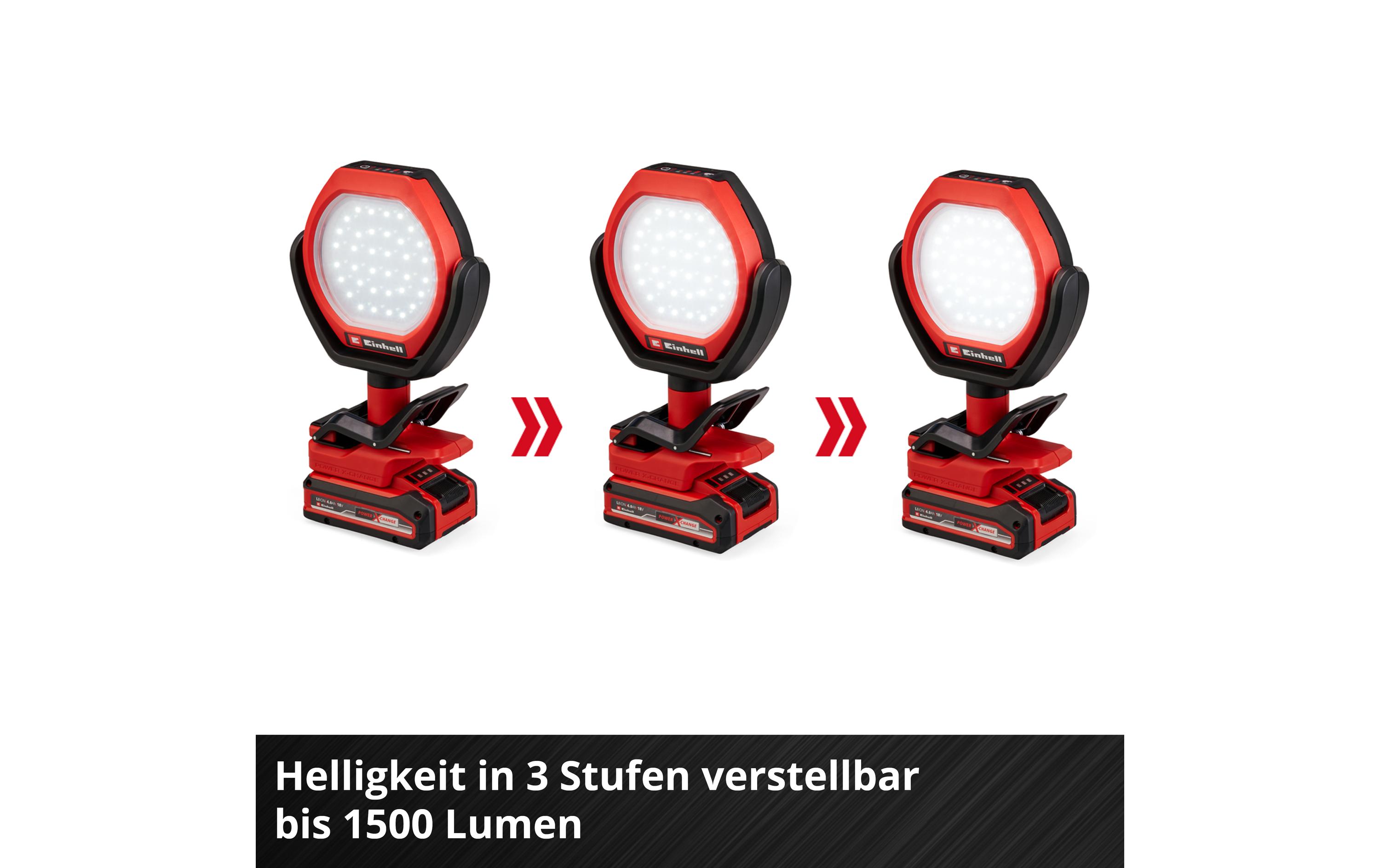 Einhell Akku-Outdoor-Lampe GC-OL 18/1500 Li-Solo