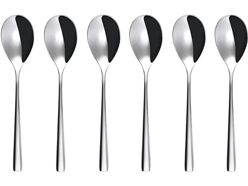 Sola Cappuccino-Löffel 6 Stück, Silber Sola Cappuccino-Löffel 6 Stück, Silber