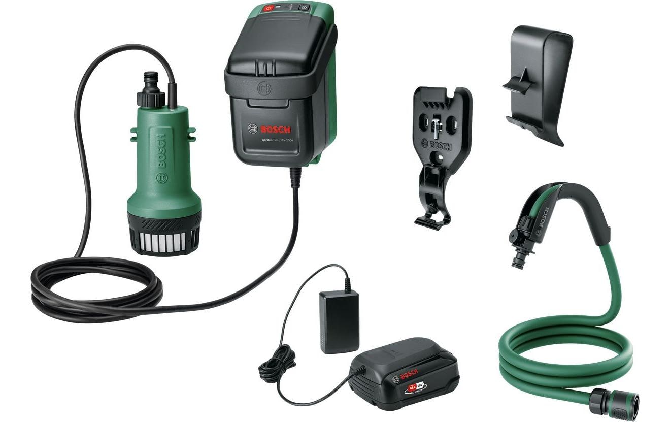 Bosch Akku-Gartenpumpe GardenPump 18 V-2000 Kit, 2.5 Ah Bosch Akku-Gartenpumpe GardenPump 18 V-2000 Kit, 2.5 Ah