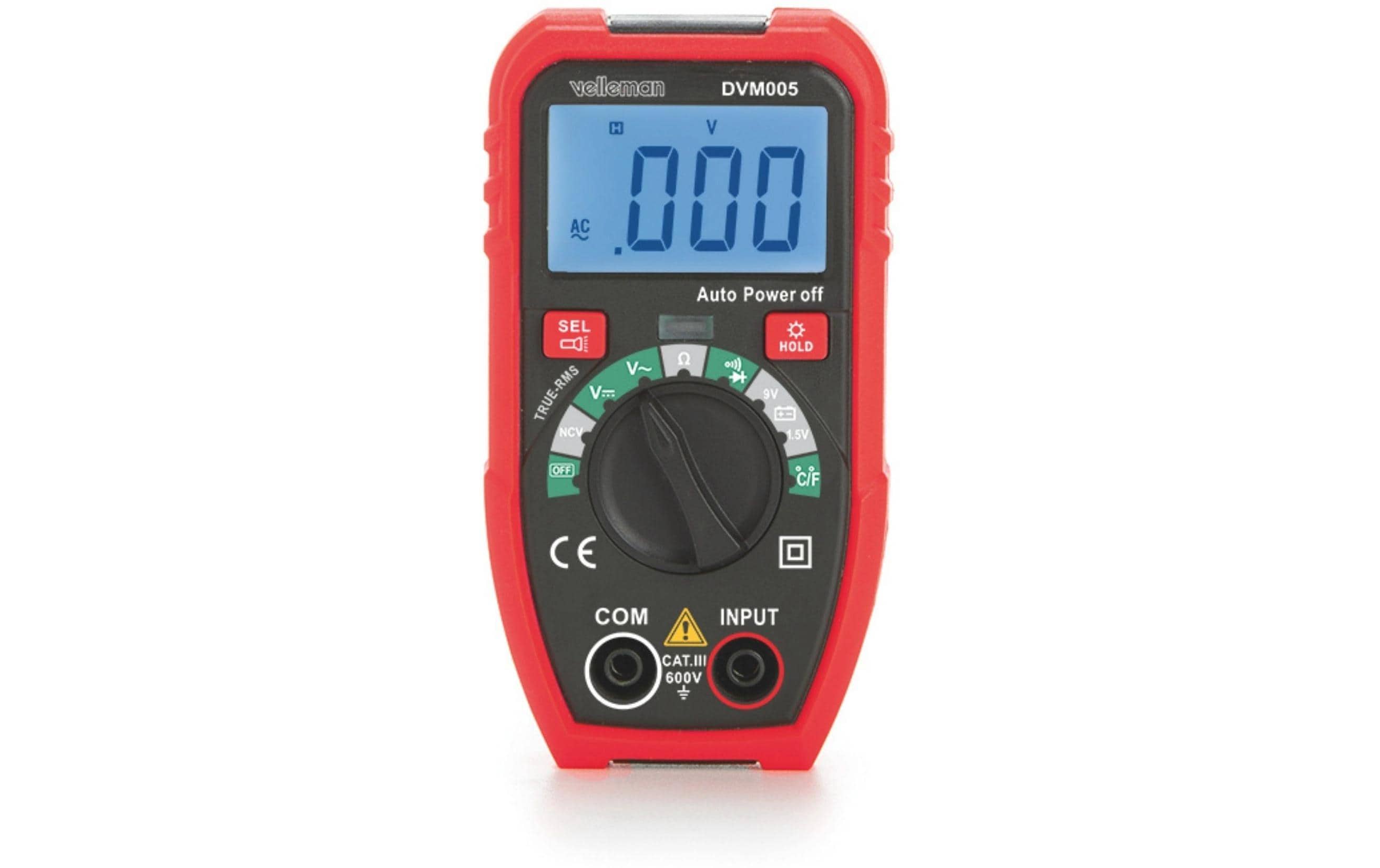 Velleman DVM005 CAT III 600 V 7 Funktionen LCD