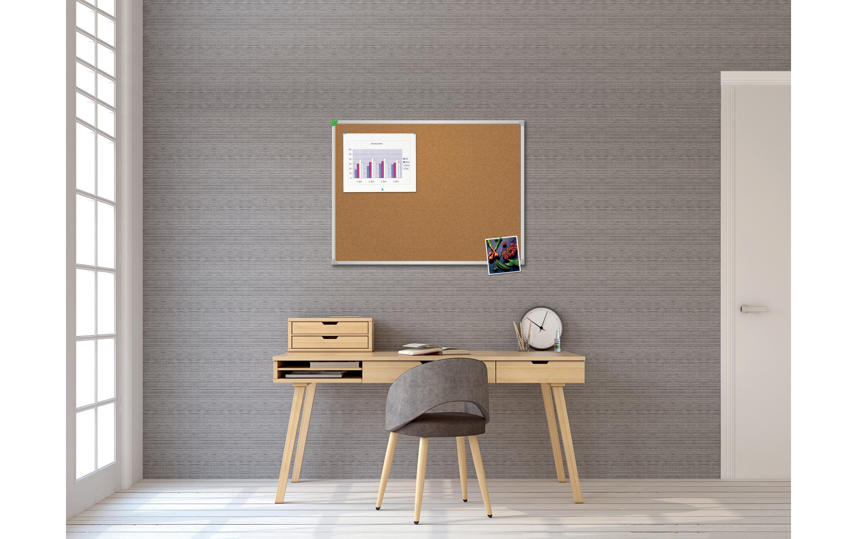 Franken Pinnwand U-Act!Line 60 cm x 80 cm, Braun