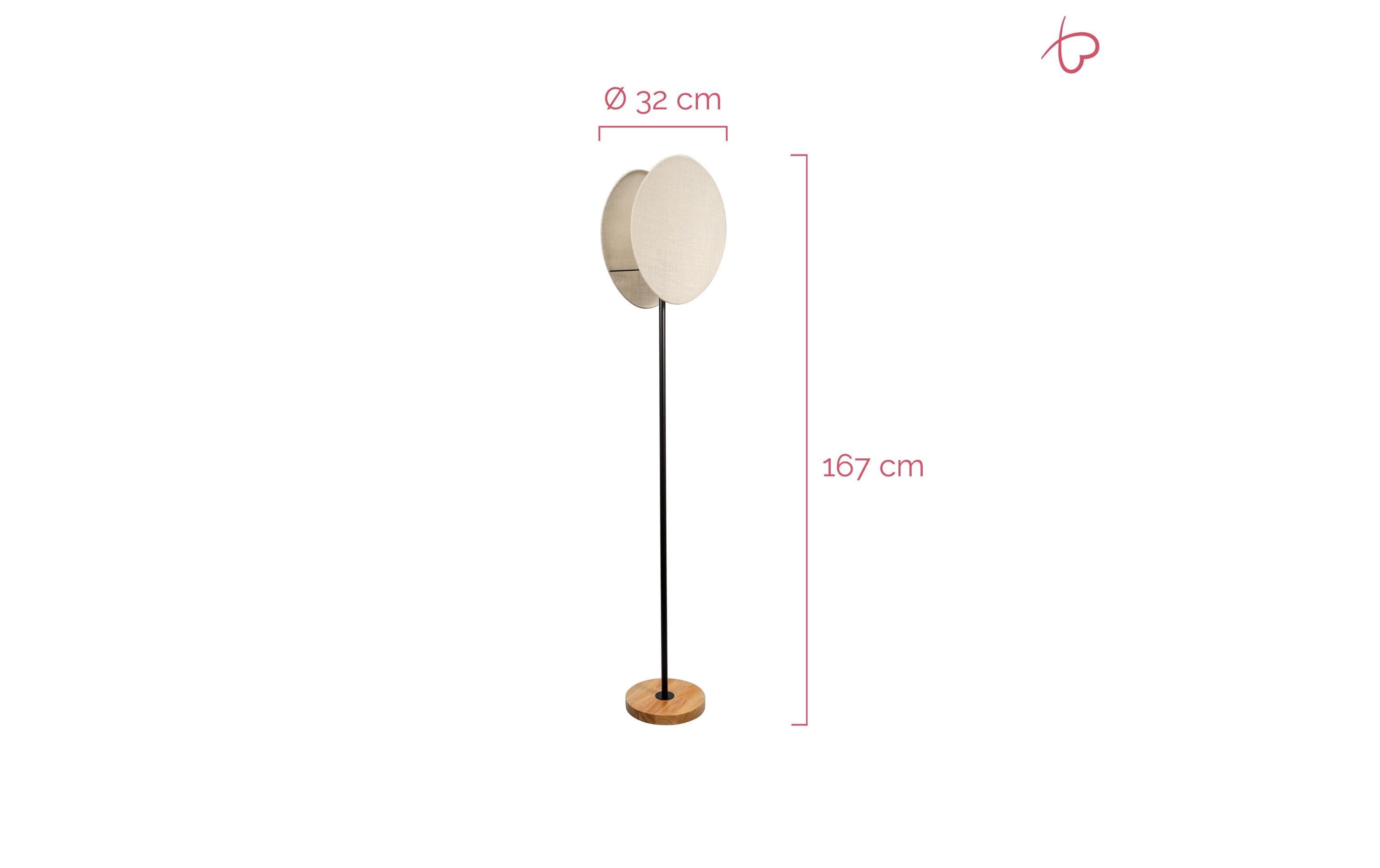 Pauleen Stehleuchte Boho Darling E27, max. 20W, Beige/Schwarz