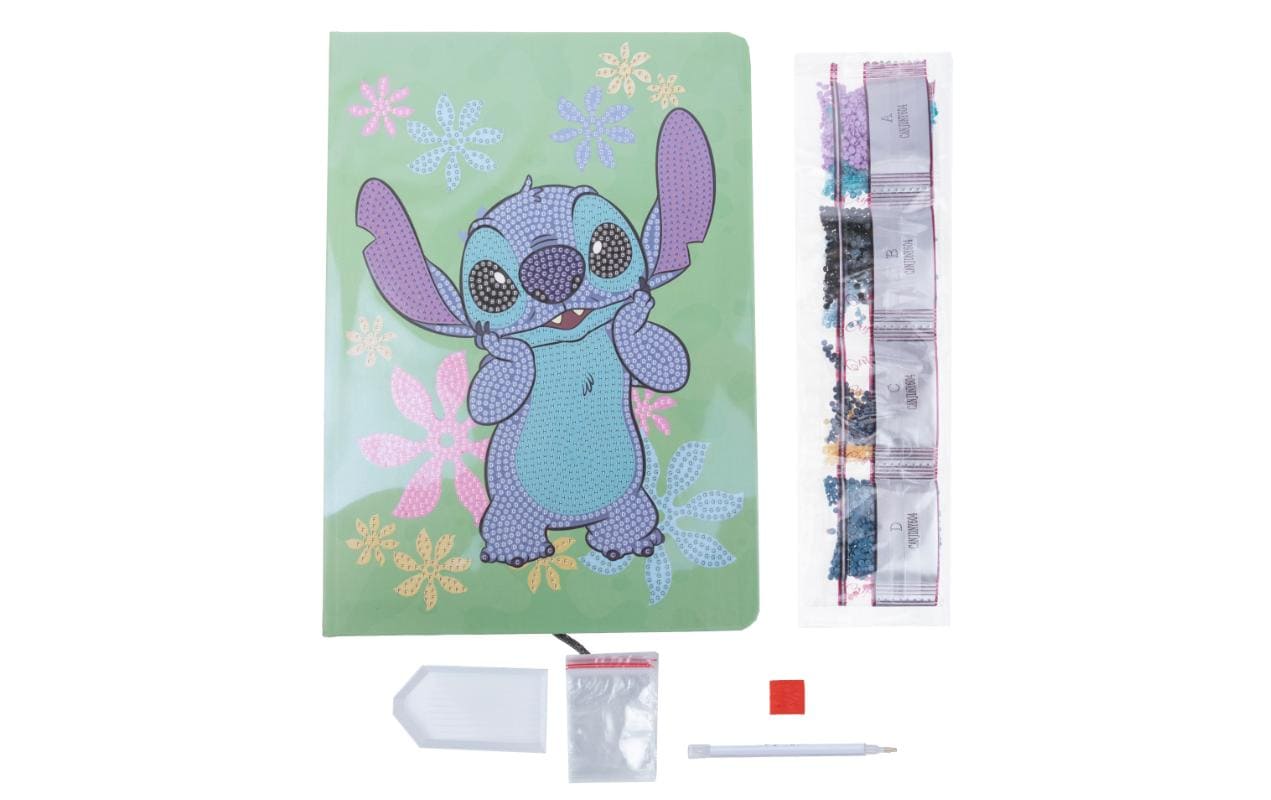 CRAFT Buddy Bastelset Crystal Art Notebook Disney Stitch CRAFT Buddy Bastelset Crystal Art Notebook Disney Stitch
