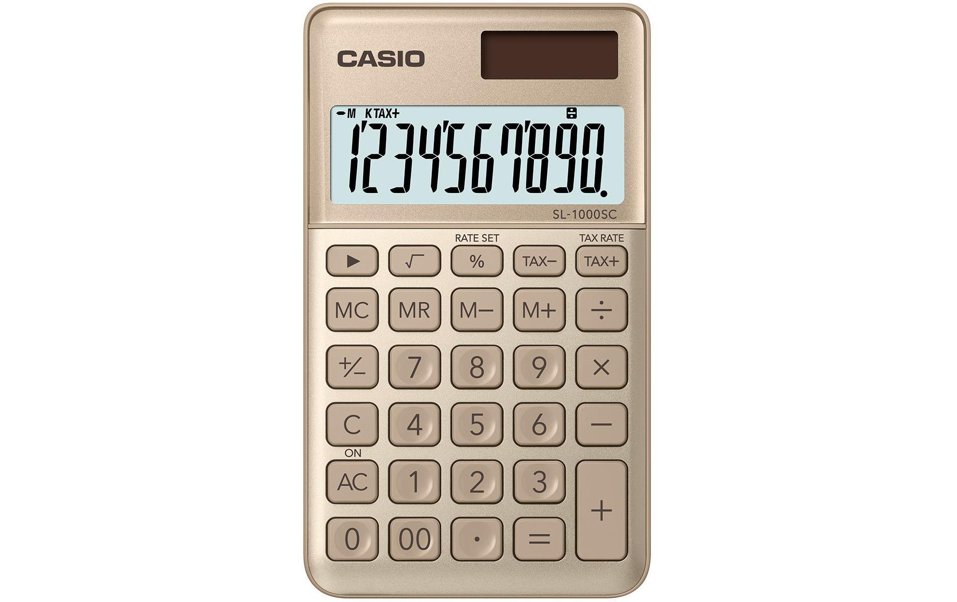 Casio Taschenrechner CS-SL-1000SC-GD Gold
