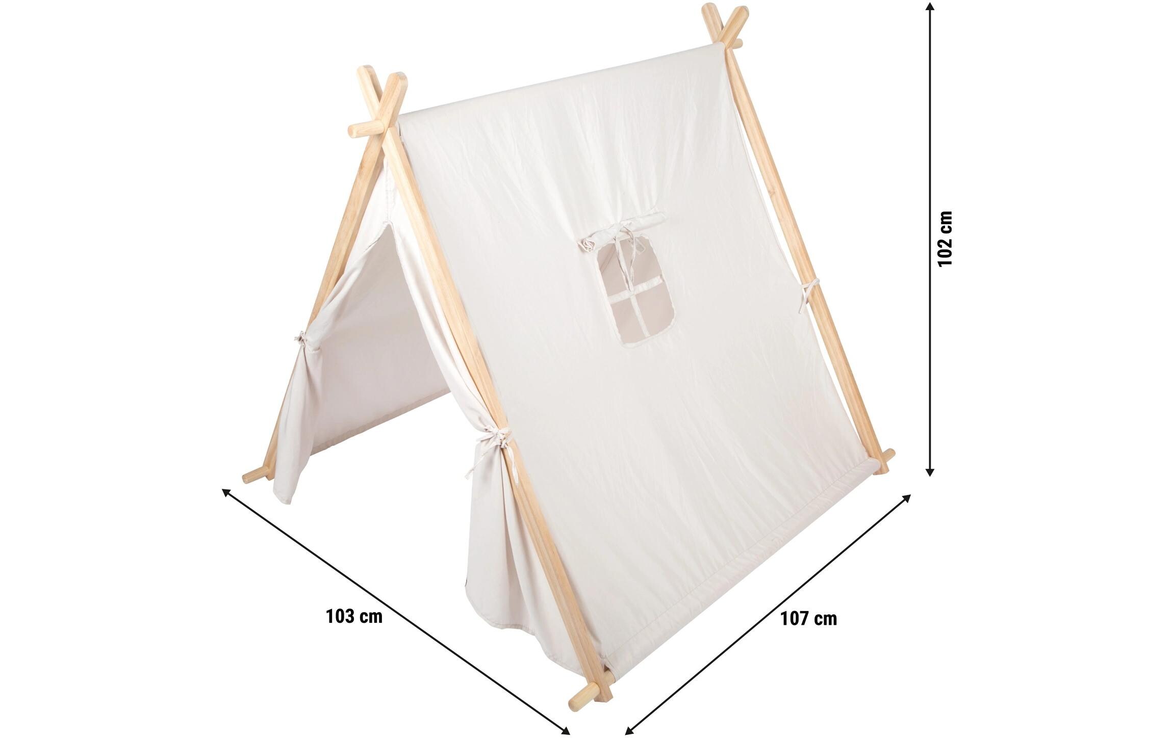 small foot Spielzelt Naturweiss