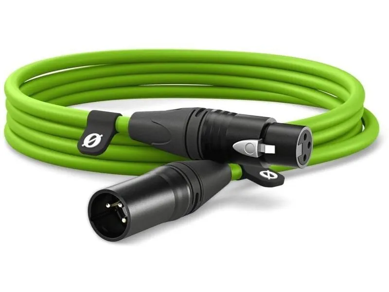 Rode XLR-Kabel XLRm-XLRf 3 m, Grün Rode XLR-Kabel XLRm-XLRf 3 m, Grün