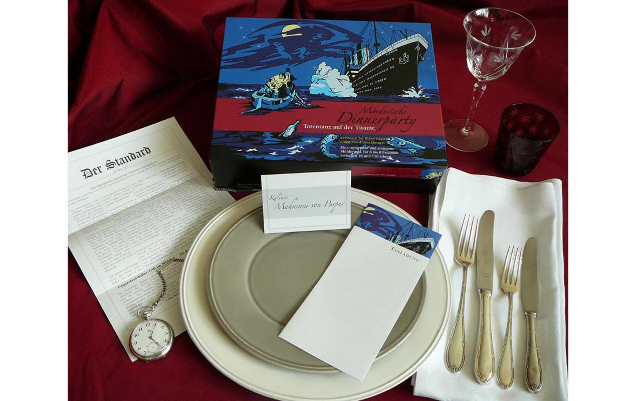 Blaubart Verlag Partyspiel Dinnerparty: Totentanz auf der Titanic