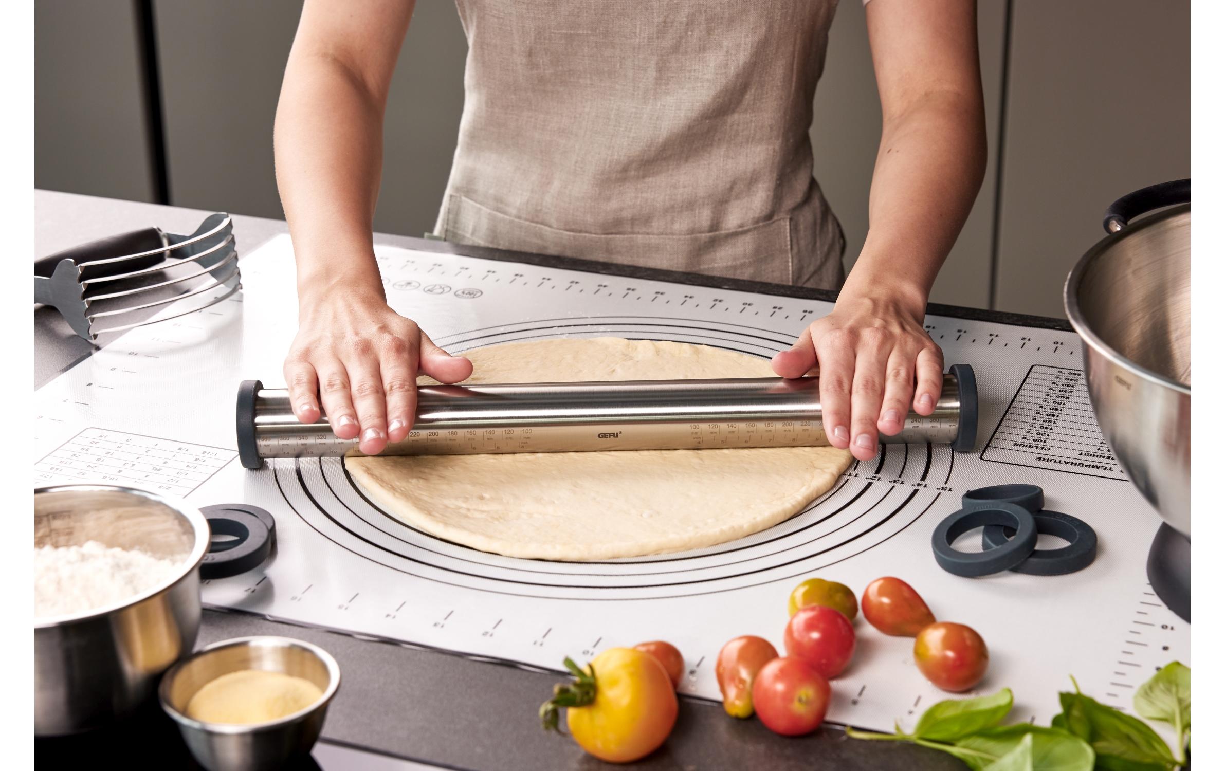 GEFU Ausrollstab Rego Silber