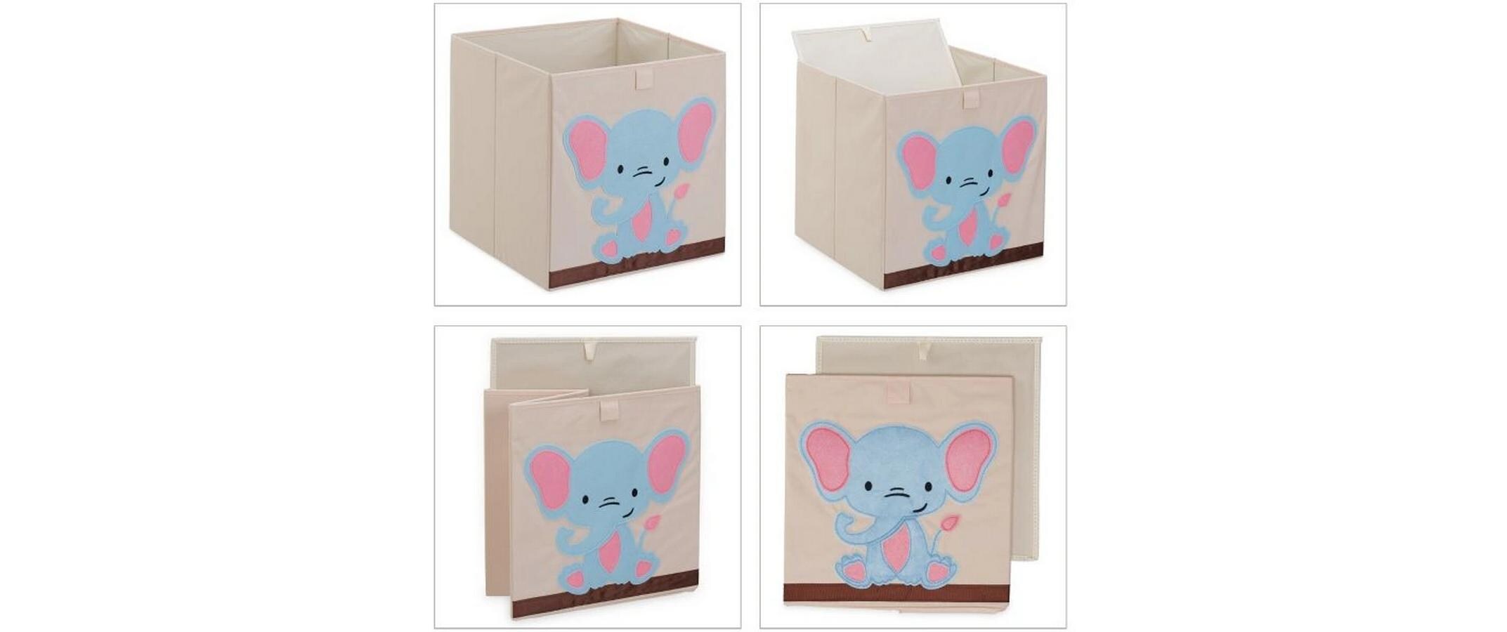 relaxdays Spielzeugbox Elefant