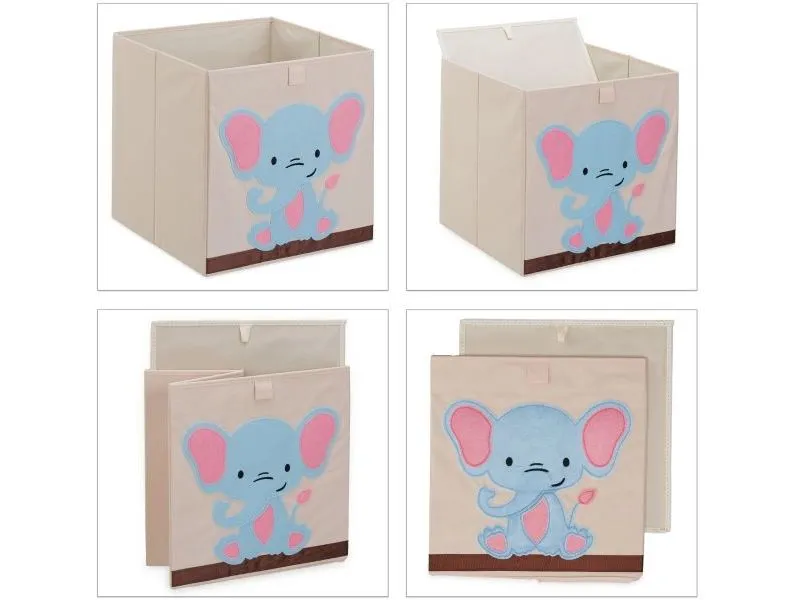 relaxdays Spielzeugbox Elefant