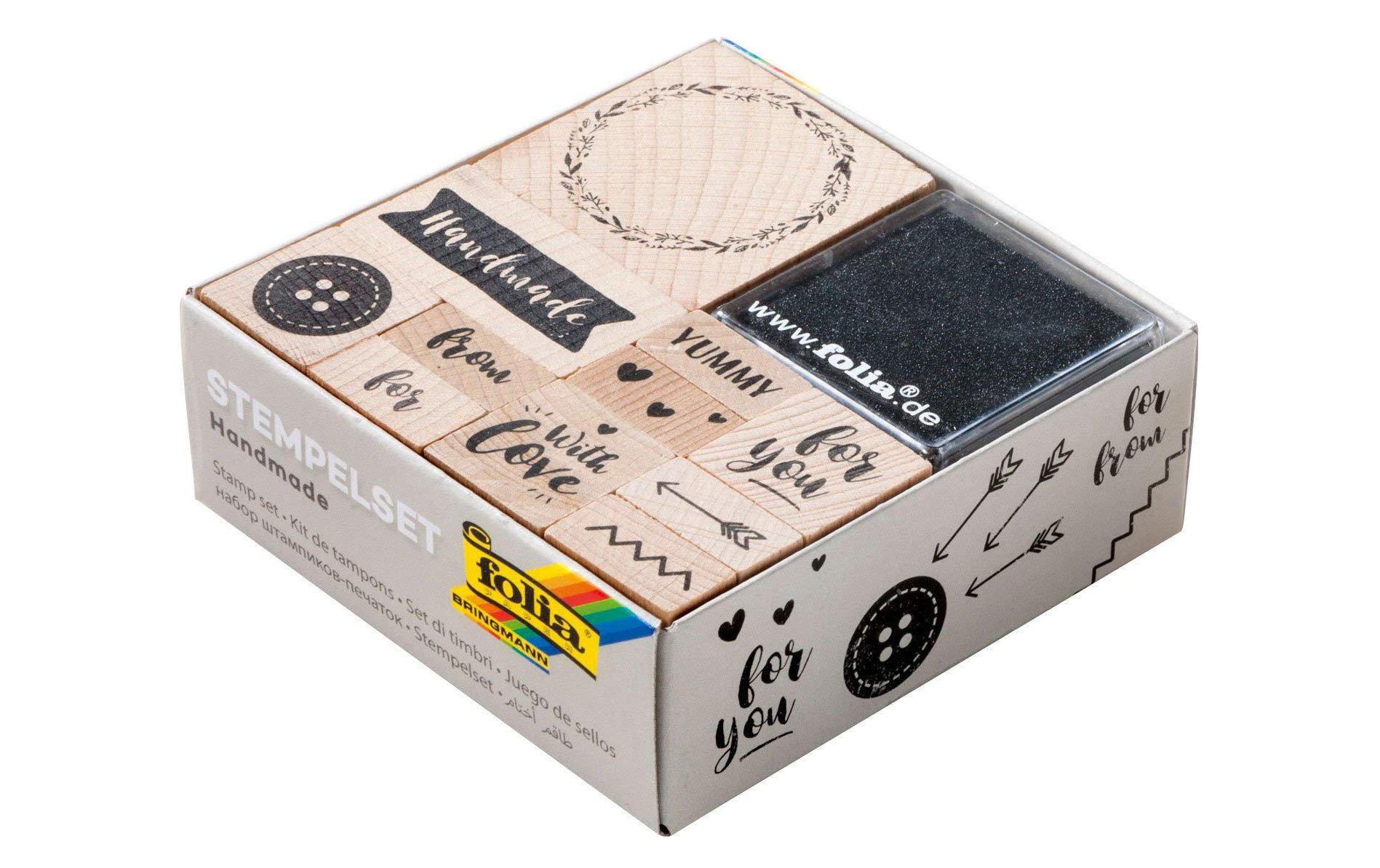 Folia Stempelset Handmade mit 2 Stempelkissen