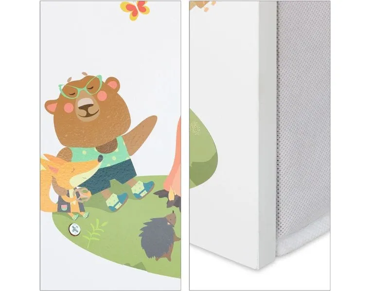 relaxdays Kinderregal, 9 Stoffboxen, Weiss / Grau / Hellblau relaxdays Kinderregal, 9 Stoffboxen, Weiss / Grau / Hellblau