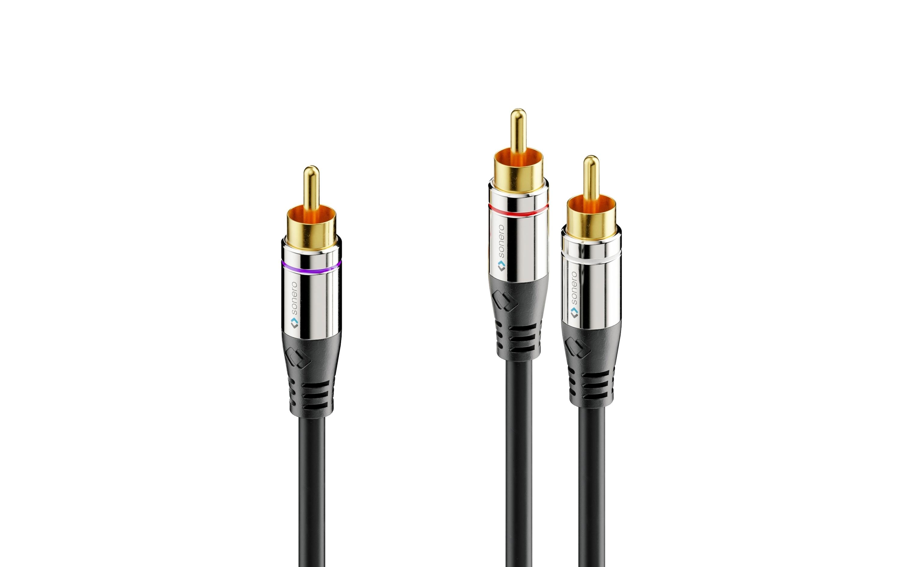 sonero Subwoofer Stereo / Mono Y-Kabel Cinch - Cinch 2 m