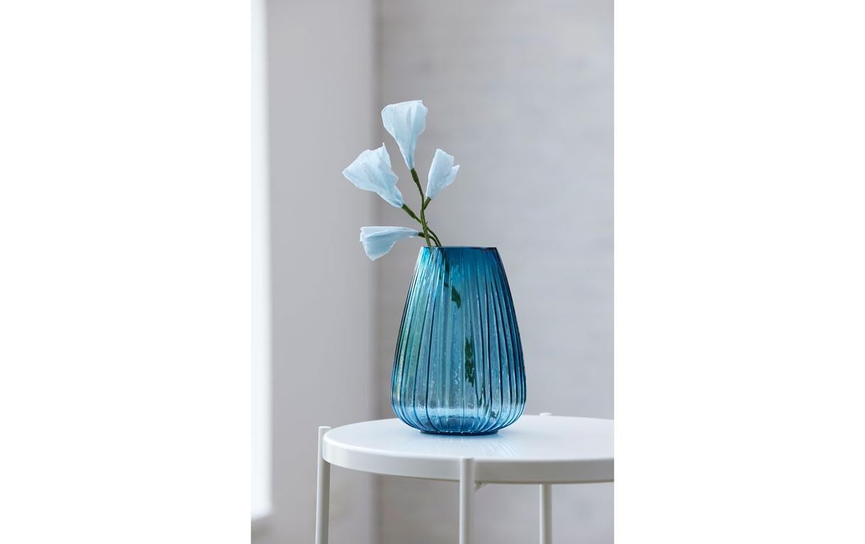 Bitz Vase Kusintha 22 cm, Dunkelblau