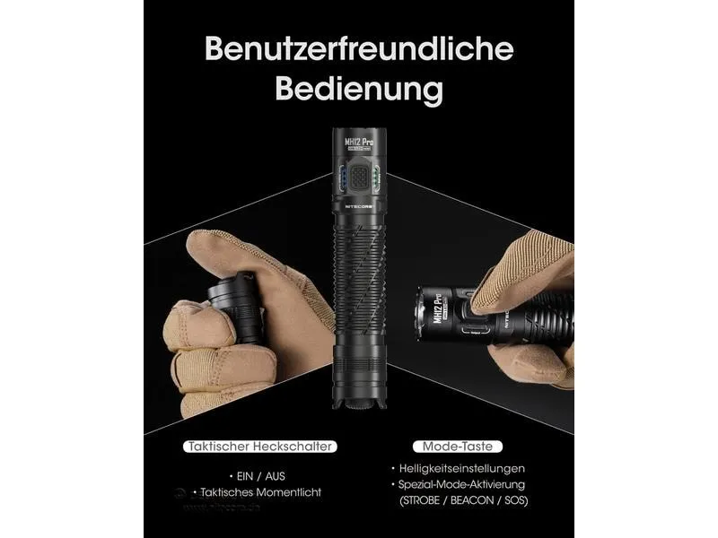 Nitecore Taschenlampe MH12 Pro 3300 lm Nitecore Taschenlampe MH12 Pro 3300 lm