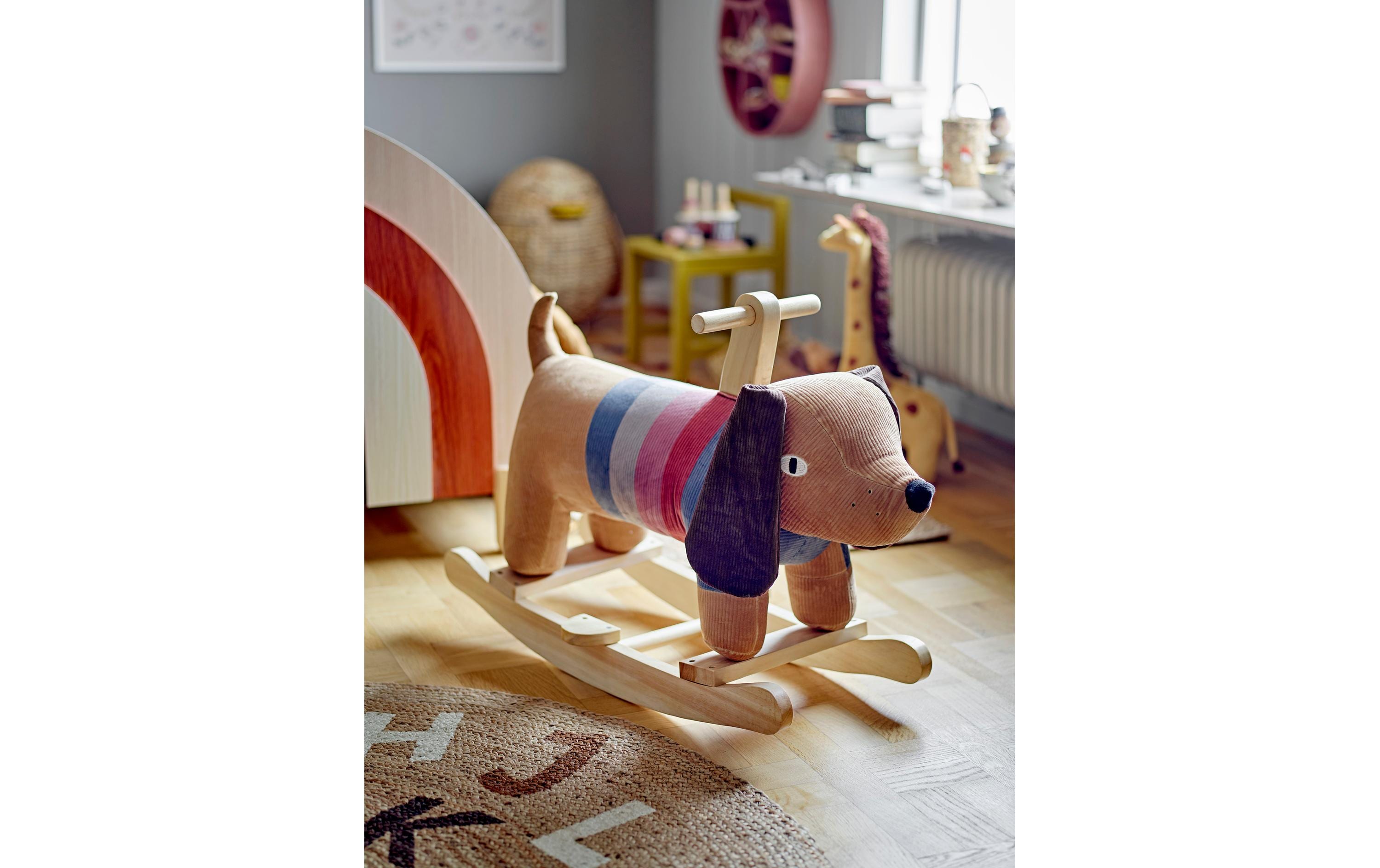 Bloomingville Spielteppich Dinne D 130 cm, Braun, Jute