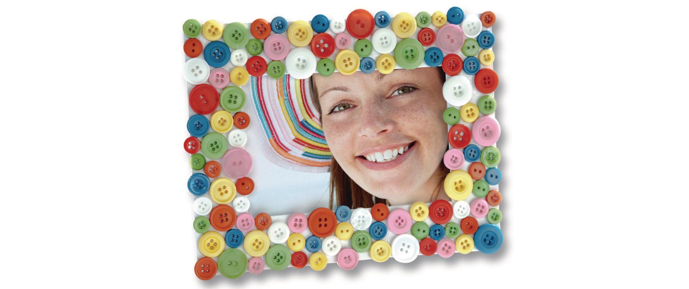 Folia Knöpfe-Mix Ton in Ton, Mehrfarbig