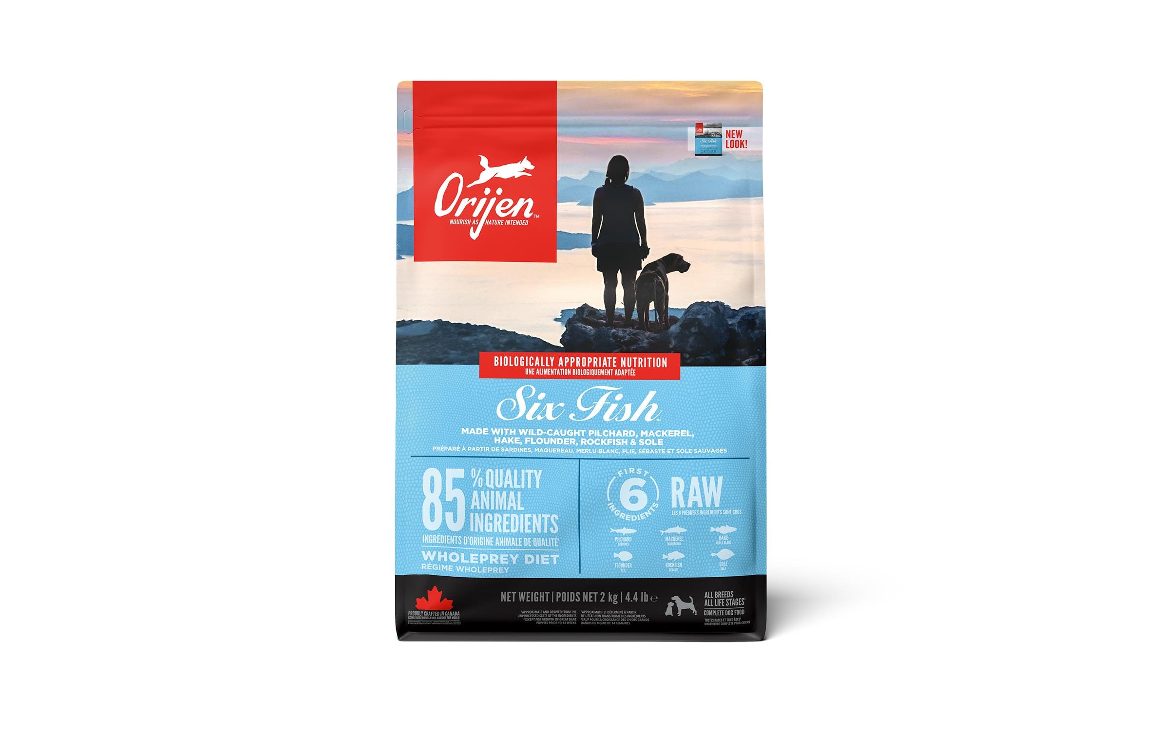 Orijen Trockenfutter Dog Six Fish 2 kg