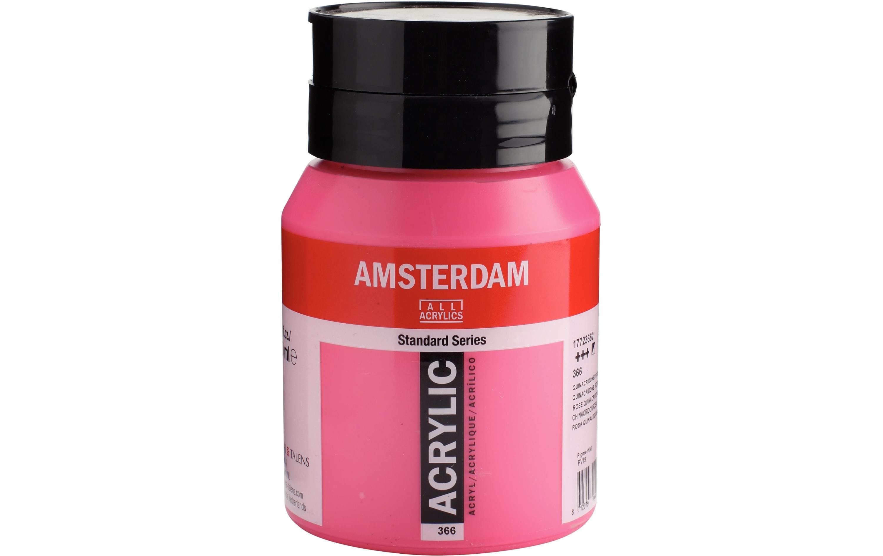 Amsterdam Acrylfarbe Standard 366 Chinacridonrosa halbdeckend, 500 ml