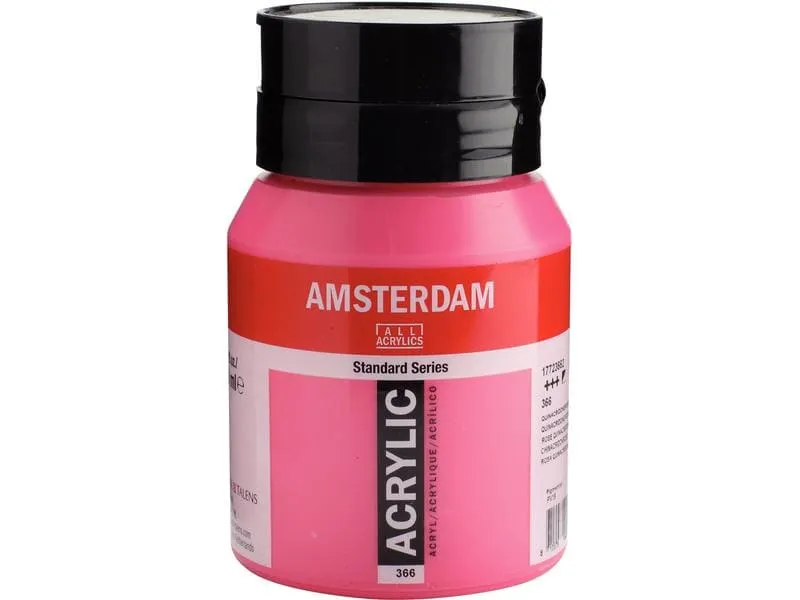 Amsterdam Acrylfarbe Standard 366 Chinacridonrosa halbdeckend, 500 ml