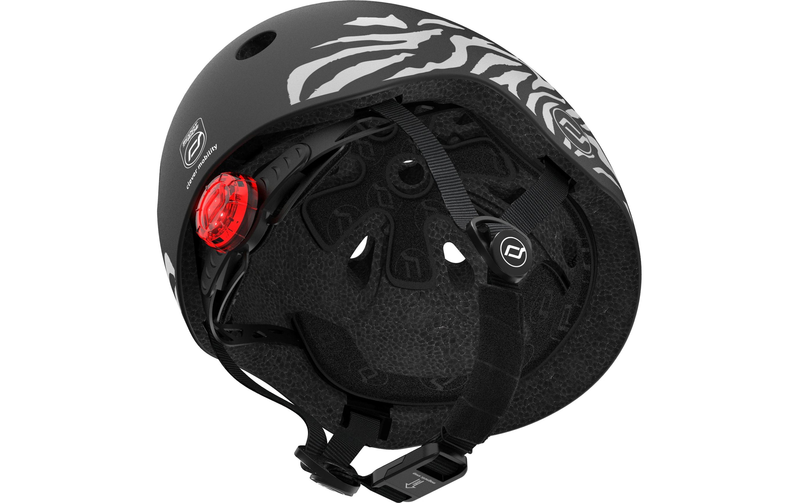 Scoot and Ride Kinderhelm Zebra Schwarz, XXS-S