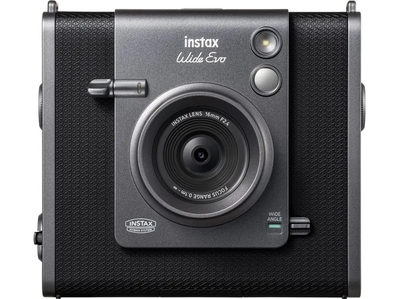 Fujifilm Fotokamera Instax Wide Evo mit 1 x Duo Pack Film Schwarz