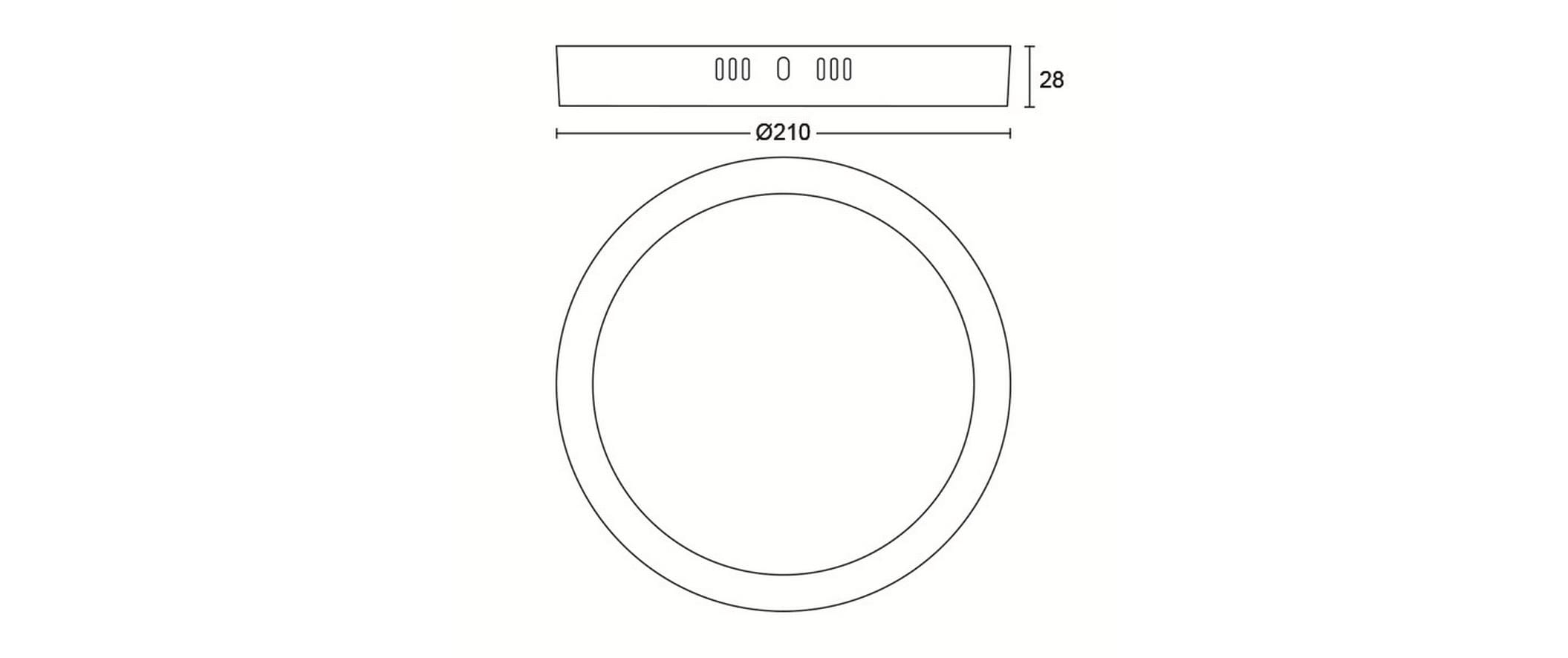 Philips LED Einbauspot SlimSurface DL252, 12W, 4000K, rund, weiss