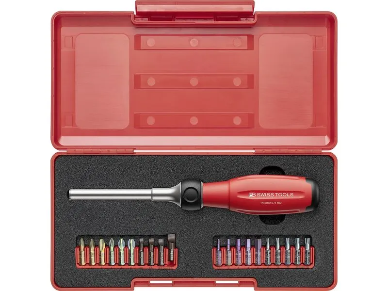 PB Swiss Tools Bitset 38510.R-100 mit Ratsche 100 mm PB Swiss Tools Bitset 38510.R-100 mit Ratsche 100 mm