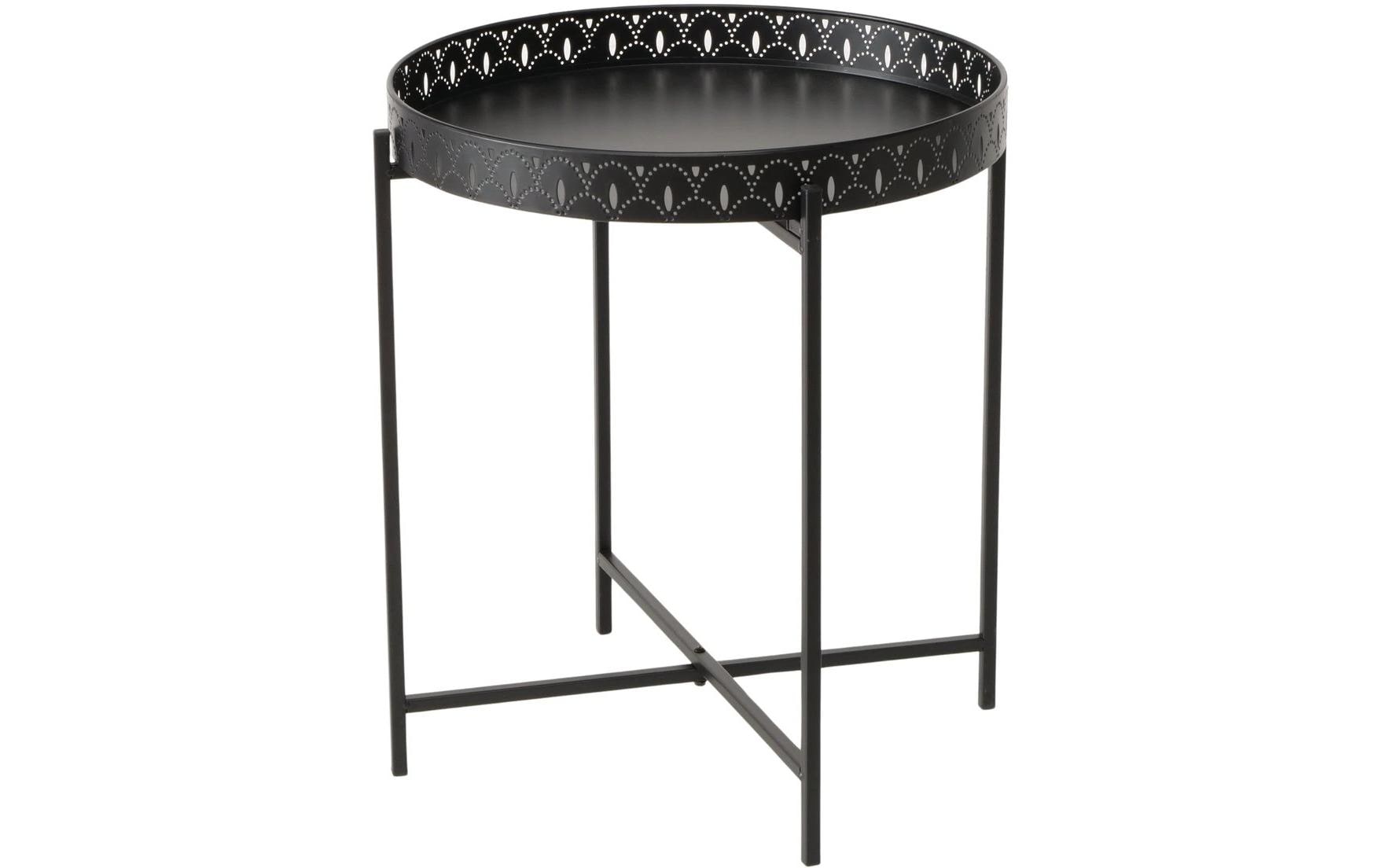 Boltze Beistelltisch Elios 40 x 45 cm, Schwarz