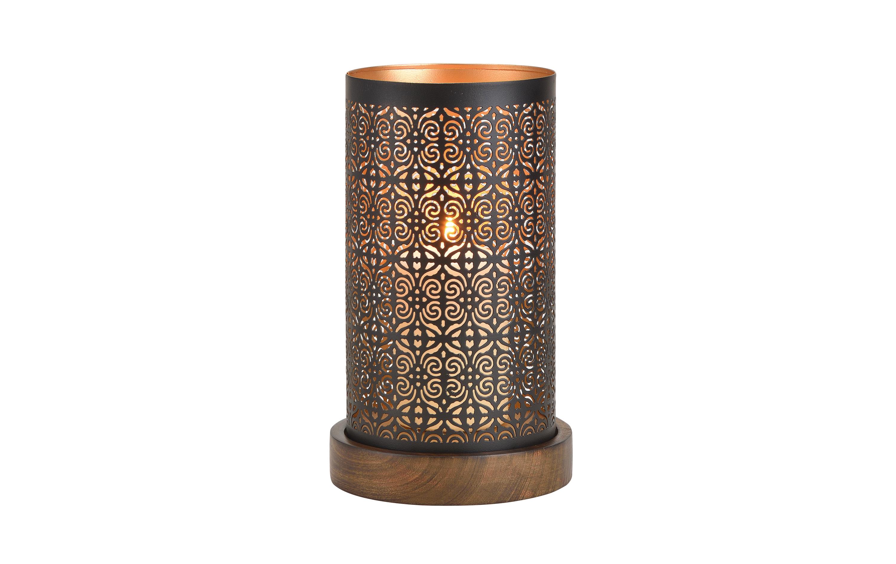 G. Wurm Windlicht aus Metall, 22 cm