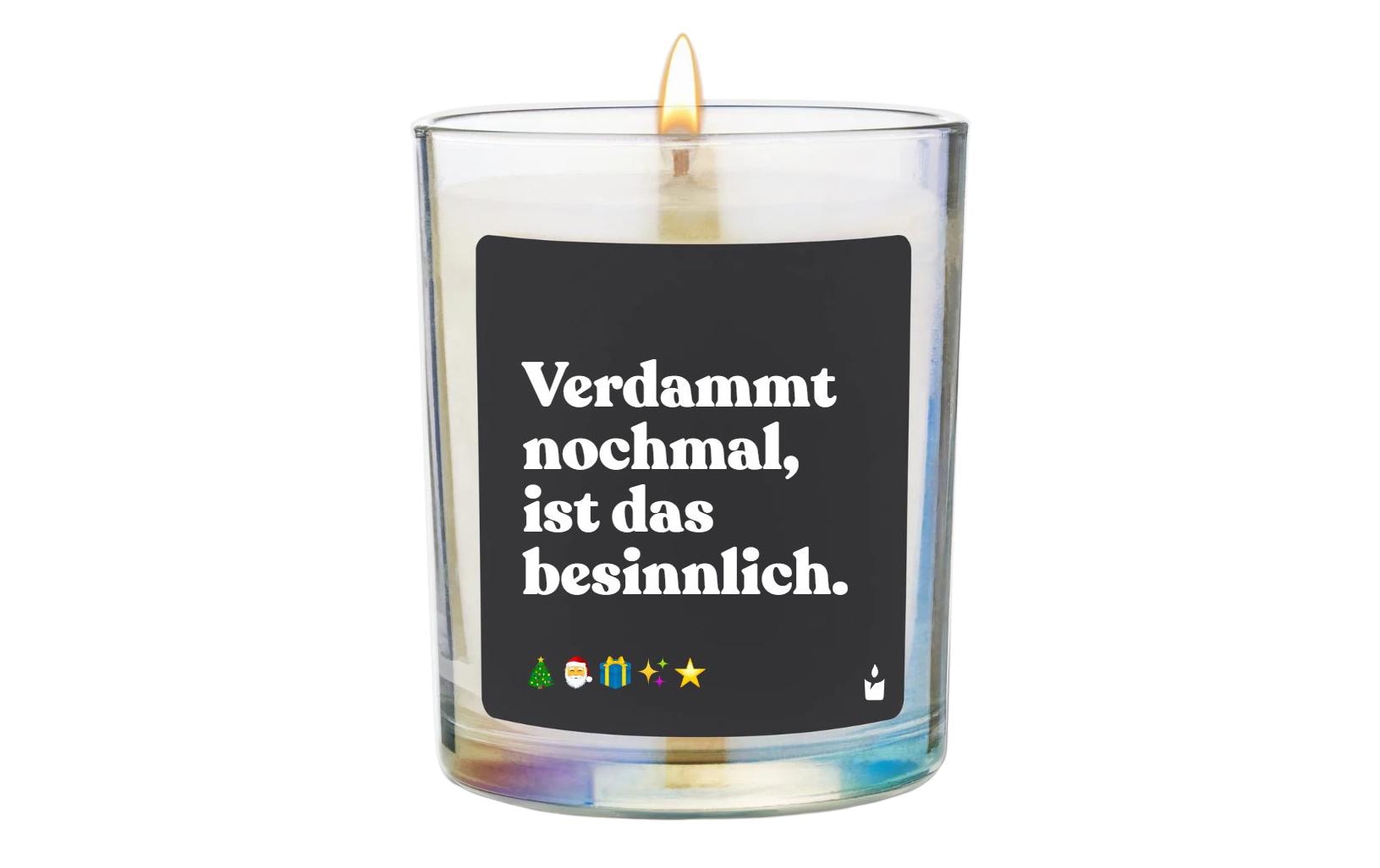 ChattyCandles Weihnachtskerze Verdammt nochmal 6.7 x 8 cm