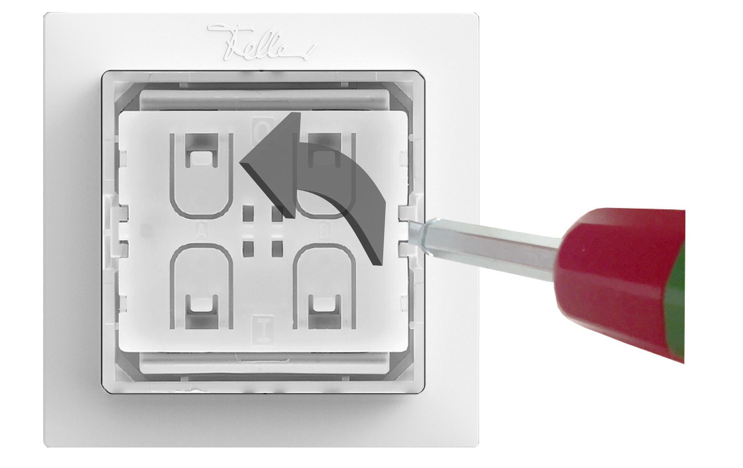 Feller Smart Light Control für Philips Hue EDIZIOdue AP dark grey