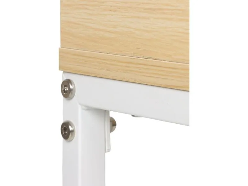 relaxdays Konsolentisch 80 x 120 x 40 cm Weiss/Natur relaxdays Konsolentisch 80 x 120 x 40 cm Weiss/Natur
