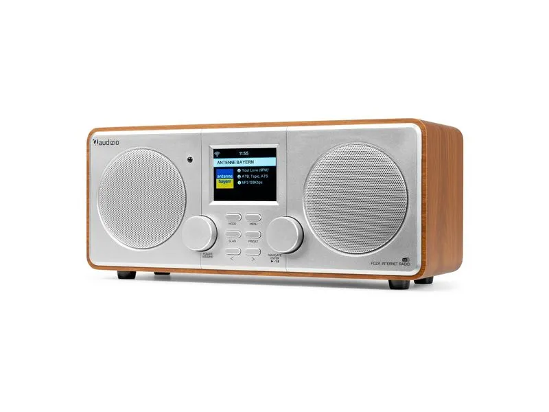 Audizio DAB+ Radio Foza Braun/Silber Audizio DAB+ Radio Foza Braun/Silber