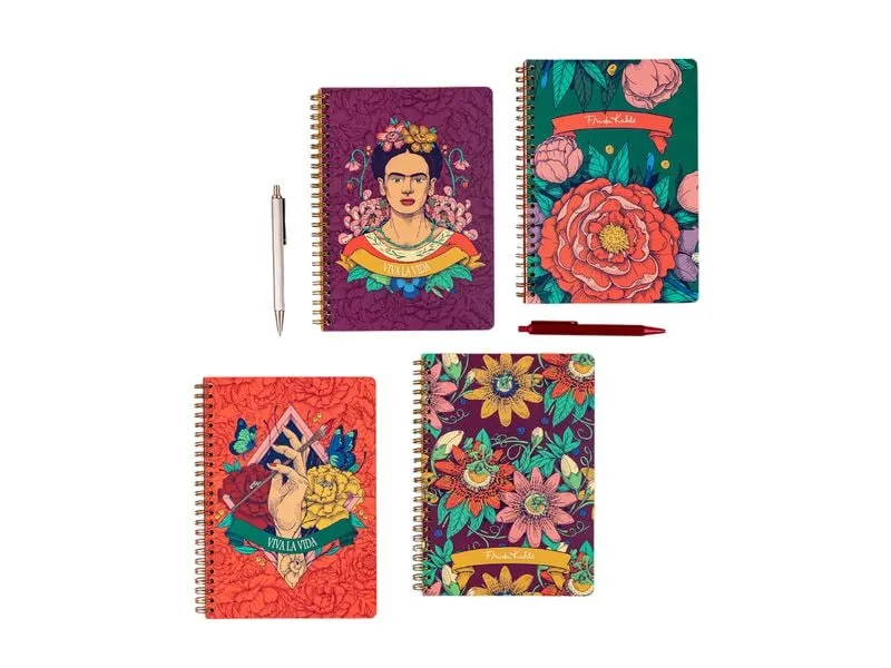 Clairefontaine Notizbuch Frida Kahlo assortiert, A5, Liniert, Mehrfarbig Clairefontaine Notizbuch Frida Kahlo assortiert, A5, Liniert, Mehrfarbig