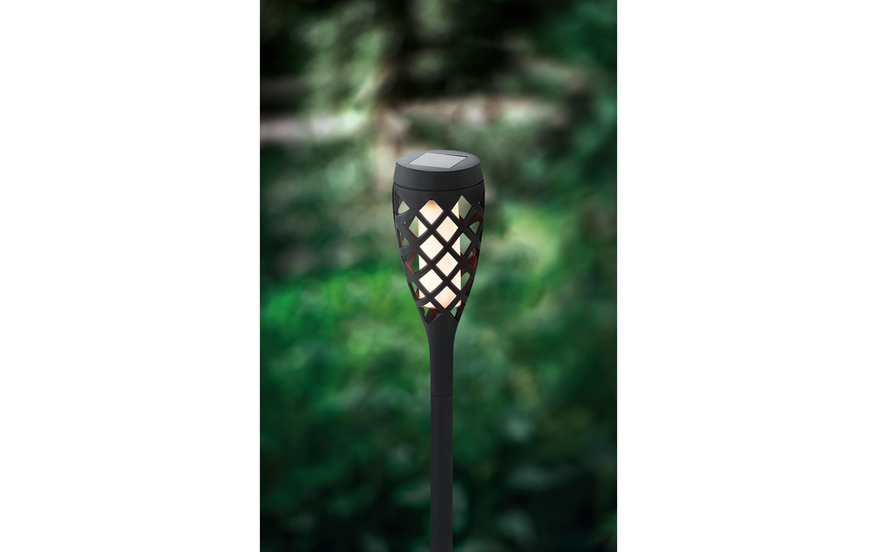 EGLO Leuchten Gartenlicht Solar Fackel, Schwarz EGLO Leuchten Gartenlicht Solar Fackel, Schwarz