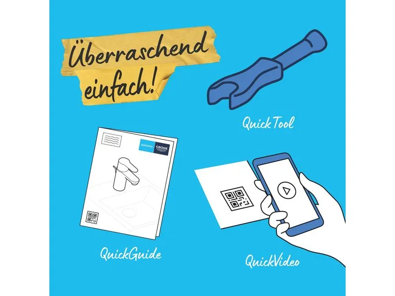 GROHE Lavaboarmatur Start S-Size Mattschwarz