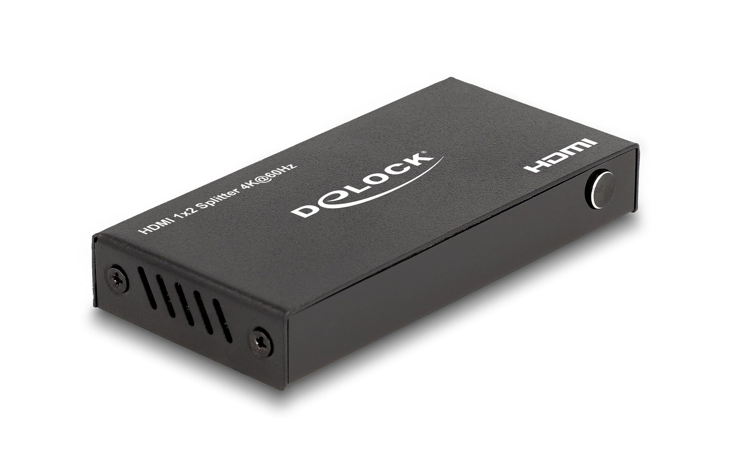 Delock 2-Port Signalsplitter HDMI-HDMI 4K/60 Hz Delock 2-Port Signalsplitter HDMI-HDMI 4K/60 Hz