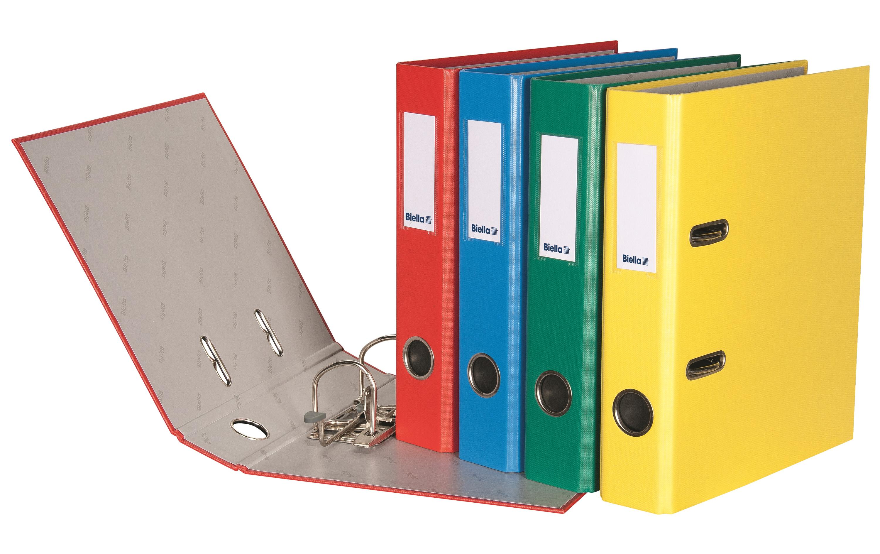 Biella Ordner Plasticolor A5 4 cm, Blau