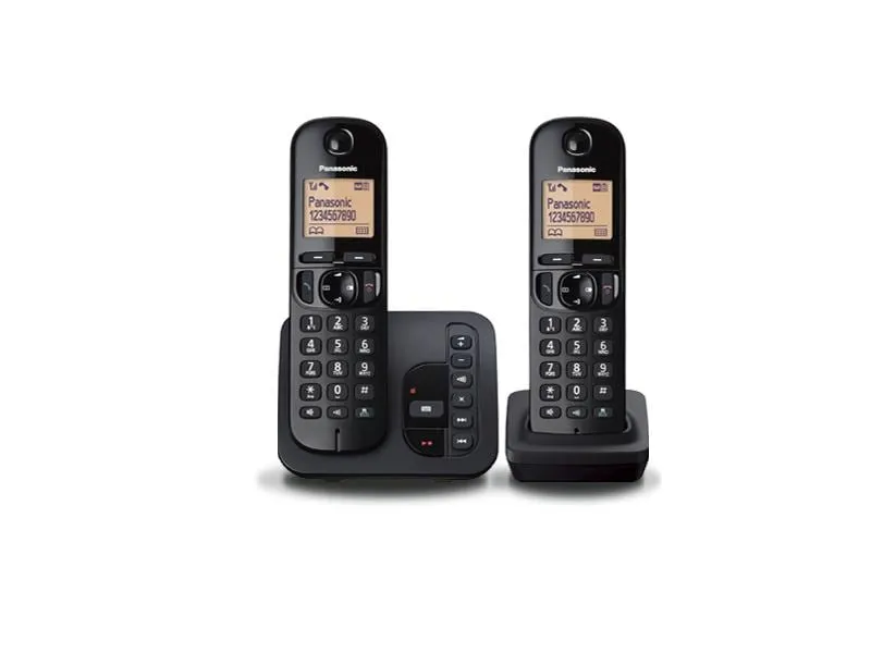 Panasonic Schnurlostelefon KX-TGC222SLB Schwarz Panasonic Schnurlostelefon KX-TGC222SLB Schwarz