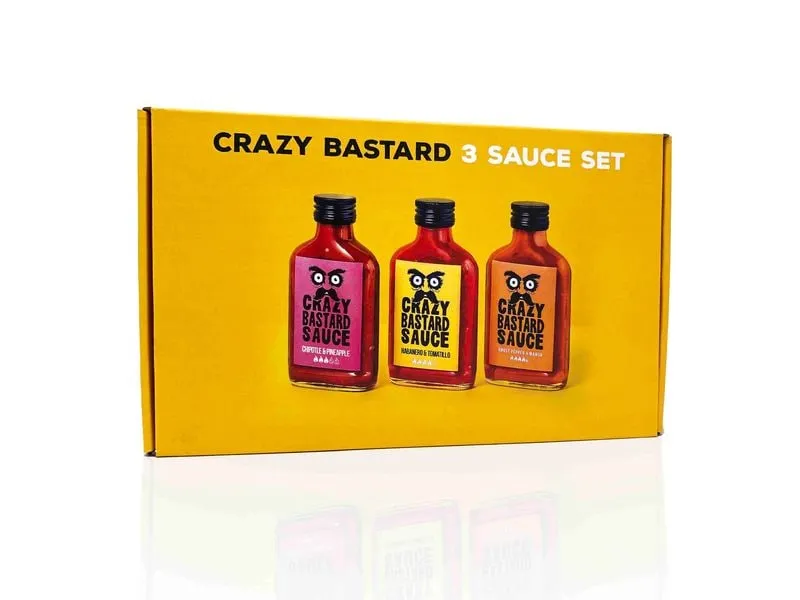 Crazy Bastard Sauce Beliebte Saucen 3er-Set 3 x 100 ml