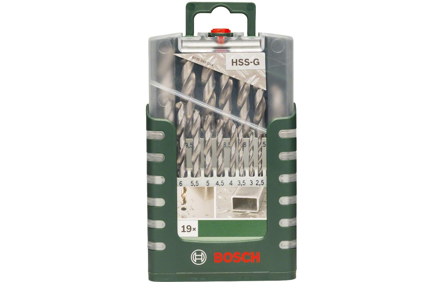 Bosch Metallbohrer-Set HSS-G 19-teilig