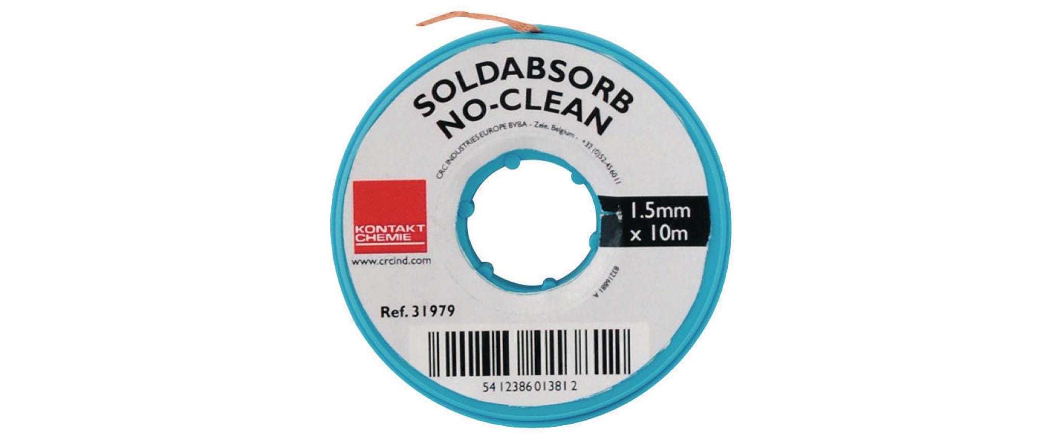 Kontakt Chemie Entlötlitze SOLDABSORB 1.4 mm x 1.5 m 2er-Pack Kontakt Chemie Entlötlitze SOLDABSORB 1.4 mm x 1.5 m 2er-Pack