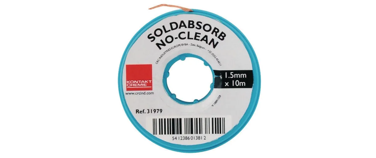 Kontakt Chemie Entlötlitze SOLDABSORB 1.5 mm x 10 m Kontakt Chemie Entlötlitze SOLDABSORB 1.5 mm x 10 m