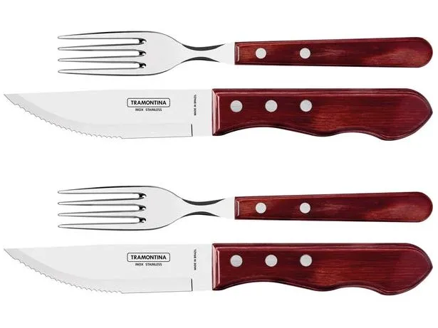 Tramontina Churrasco Jumbo Rot/Silber Tramontina Churrasco Jumbo Rot/Silber