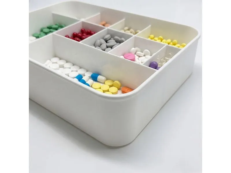relaxdays Medizinbox aus Kunststoff Transparent relaxdays Medizinbox aus Kunststoff Transparent
