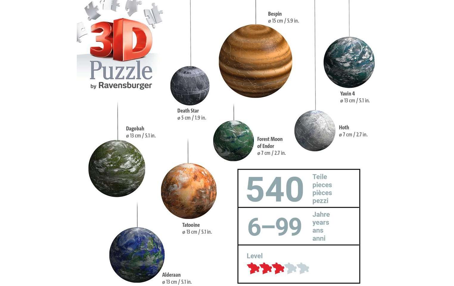 Ravensburger 3D Puzzle Ball: Star Wars Galaxie