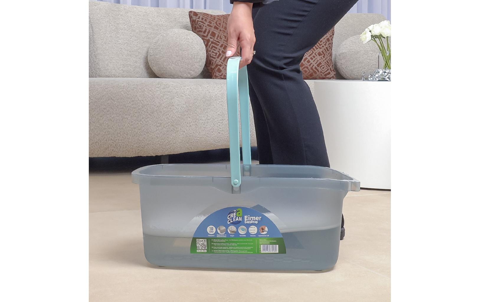 CreaClean Putzeimer EasyProp 10 l, Grau