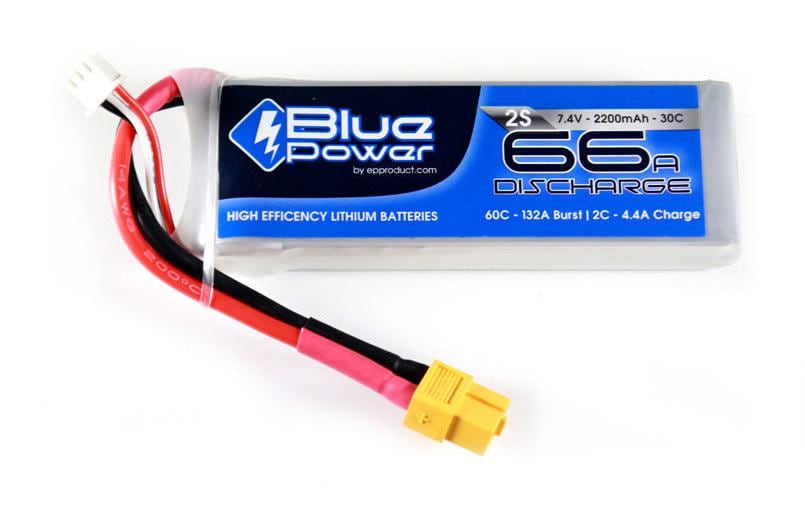 EP RC-Akku LiPo 2200 mAh 7.4 V 30C BluePower