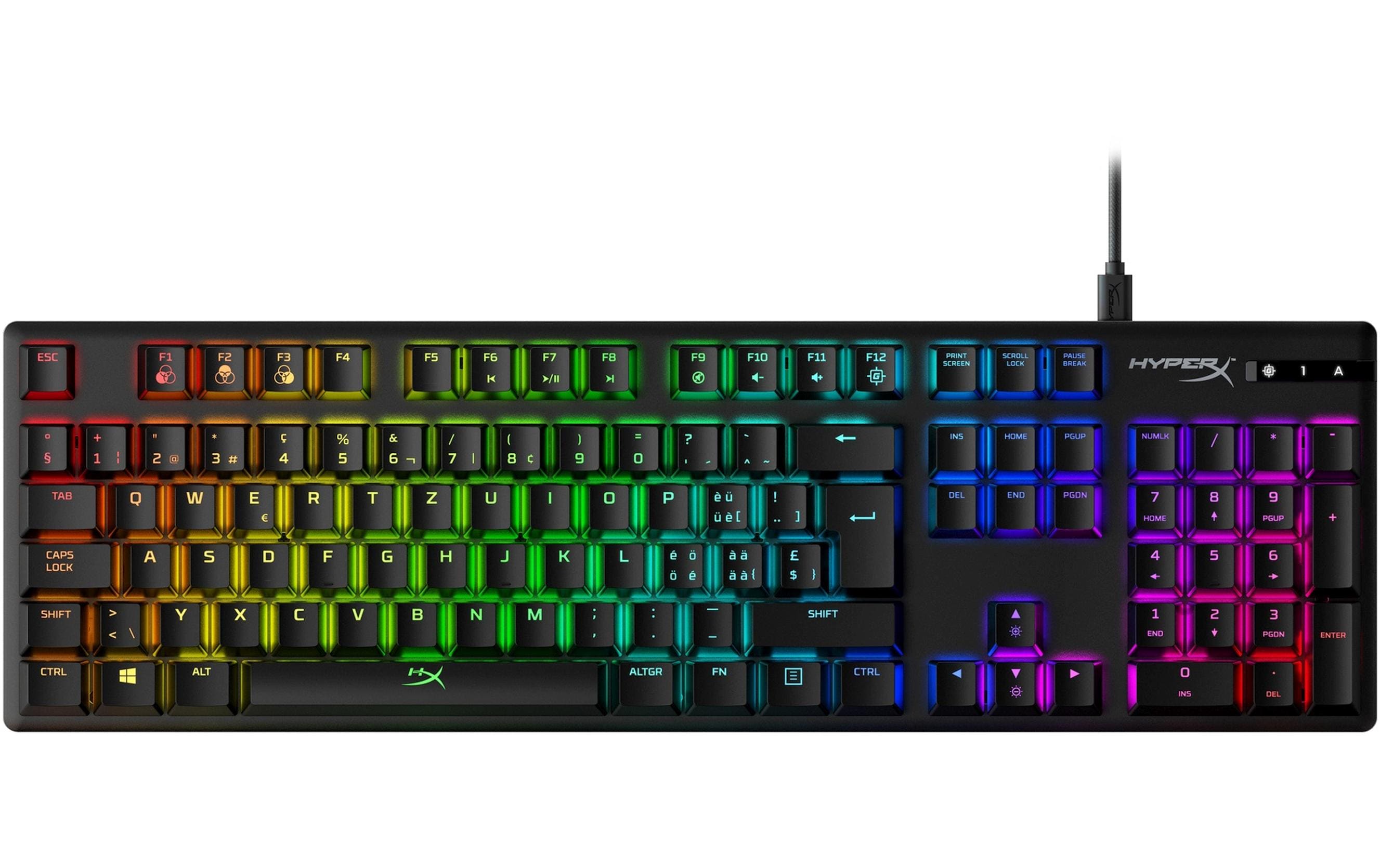 HyperX Gaming-Tastatur Alloy Origins RGB Schwarz